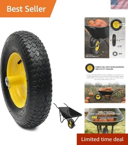 Universal Replacement Tire Wheel Set 4.80/4.00-8 Steel 16 Inch for Utility Eq... - Picture 1 of 8