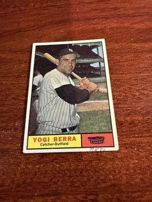 1961 Topps #425 Yogi Berra Salón de la fama. En muy buen estado (mk) Foto 1 de 2
