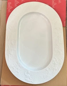 Rosenthal Germany Porcelain 16 1/4”Oval Serving Platters MAGIC FLUTE White NIB - Picture 1 of 7