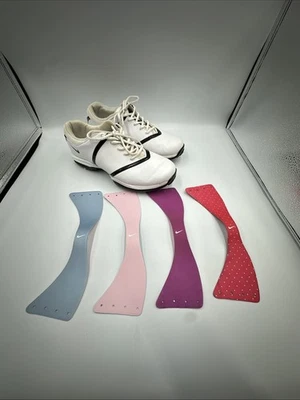 耐克 AIR Embellish 418379-100 女式 8 Spike 高尔夫鞋白色钉鞋 — 第 1/4 张图片