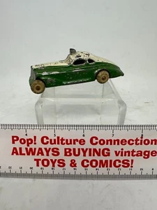 Vintage 1930's Barclay Slush Car Radio Police Car Cast Iron Green And White - Picture 1 of 6