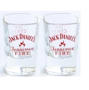 Jack Daniel's Fire Shot Glass x 2 pcs 25ml Jack Daniels Shot Glasses - Picture 1 of 1