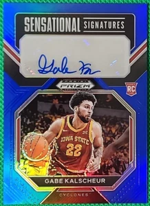 GABE KALSCHEUR /125 2023-24 Prizm Draft Picks Sensational Signatures Blue Auto - Picture 1 of 2