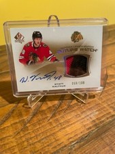 2021-22 Sp Authentic Wyatt Kalynuk Future Watch Auto Patch RC  #068/100 🔥🔥