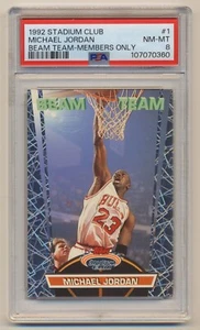 1992-93 Stadium Club PSA 8 Beam Team Members Only Michael Jordan #1/21 NM/MT! - Picture 1 of 2