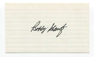 Bobby Shantz Signed 3x5 Index Card Baseball Autographed Signature Yankees - Picture 1 of 2