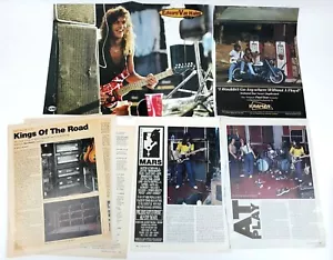 Vtg EVH Van Halen Magazine Pullout Poster Ads & Article Clippings FLoyd Rose - Picture 1 of 5