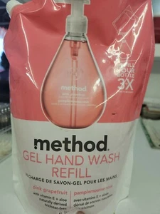 Repuesto de lavado de manos en gel Method, 34 oz., aroma a pomelo, bolsa de plástico (MTH00655) - Imagen 1 de 1