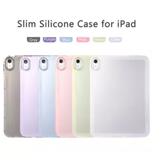 Slim Silicone Case For iPad 10th Gen 10.9 / iPad (A16) 11th Gen 2025 Clear Cover - Picture 1 of 31