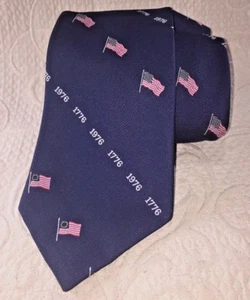 De Colección Bandera Bicentenario Corbata God Bless America 1776 1976 4 de julio Patriótica - Imagen 1 de 3