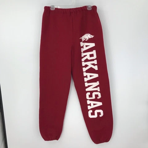 Arkansas Razorbacks Mens Sweatpants Red Spellout College-NCAA Collegiate L Cover
