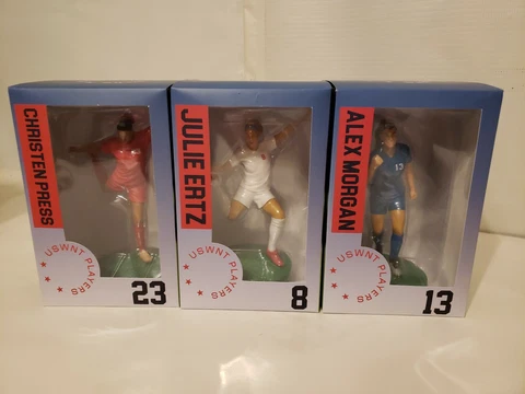 USWNT 6.5" Collectible Figures Lot ERTZ, MORGAN, and PRESS Soccer Brand New!!! Cover