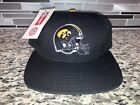 Iowa Hawkeyes 1990er Jahre Fußball NCAA Pro-Line schwarze Helmkappe Mütze Erwachsene NEU Neu mit Etikett