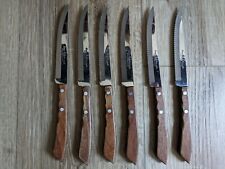 Set Of 6 Steak Knives Regent Sherwood Stainless made in Japan Vintage 