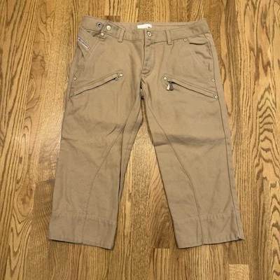 Diesel Cargo Shorts Men's Size 31 Beige Pockets 3/4 Length Short - Image 1 of 4