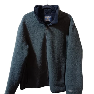 Chaqueta polar vintage Woolrich para hombre Loden verde mezcla de lana TechnoWool talla L Foto 1 de 4