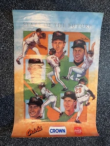 Vintage Baltimore Orioles Poster Stars of the Future MLB Baseball Coca-Cola 90s - Picture 1 of 10