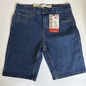 Levi's Jungen Größe 16 schmale Passform Jeansshorts mittlere Waschung neu mit Etikett - Bild 1 von 5