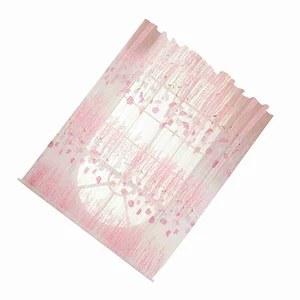 (Pink)Polyester Floral Pattern Window Tulle Voile Curtain Bedroom Living - Picture 1 of 24