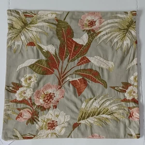 Pottery Barn Vintage Islands Embroidered Tropical Floral Pillow Cover 22" NWT - Picture 1 of 3