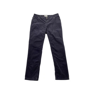 Charter Club Womens Petite Corduroy Pants Navy Blue Size 6P Straight Leg - Image 1 of 4