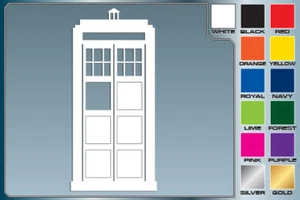 TARDIS from DR. WHO cut vinyl decal #1, Car Truck Window Sticker - Picture 1 of 1