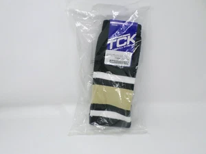 TCK Baseball Stirrup 200 Medium Black Vegas Gold White 100% Nylon New - Picture 1 of 6