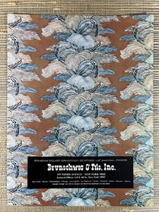 Brunschwig & Fils Edwardian England Glazed Chintz Fabric 1976 Vintage Print Ad - Picture 1 of 1