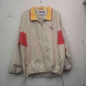 Vintage KC Chiefs Reebok Jacket Windbreaker XL - Picture 1 of 12