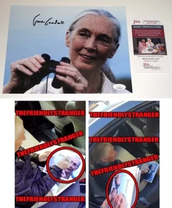 Jane Goodall signed Autographed 8x10 Photo d EXACT PROOF Zoologist JSA COA - Picture 1 of 8