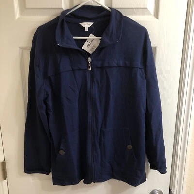 Chaqueta con cremallera de manga larga Coral Bay para mujer, grande Foto 1 de 4