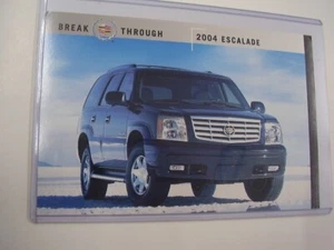 2004 CADILLAC ESCALADE DEALER POSTCARD UNUSED ORIGINAL - Picture 1 of 2