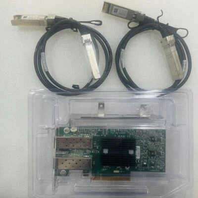 Mellanox ConnectX-3 CX312A Dual Port 10 Gigabit MCX312A-XCBT + 2x SFP Cable - Image 1 of 4