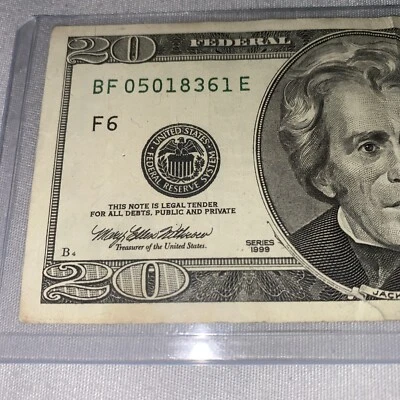 $20 Dollar Bill Note Series 1999 - Image 1 of 4