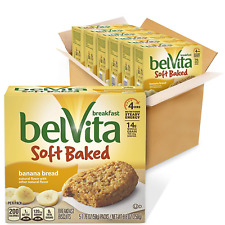 belVita Soft Baked Breakfast Biscuits, Banana Bread Flavor, 6 Boxes of 5 Packs 1