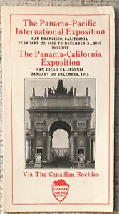 CANADIAN PACIFIC RAILWAY BROCHURE 1915 PANAMA-PACIFIC/CAILFORNIA EXPOS PB VG-