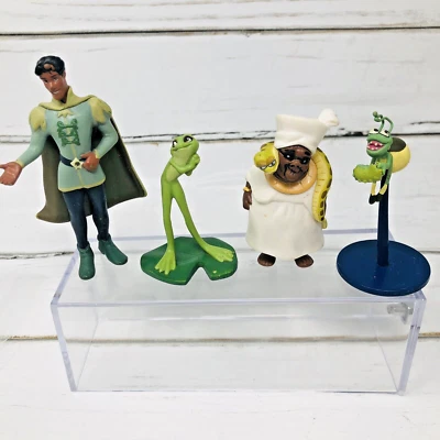 Lote de 4 figuras de princesa y rana de Disney adornos para pasteles Foto 1 de 4