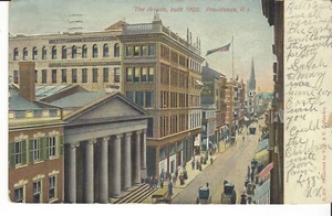 POSTCARD THE ARCADE BUILT 1828 PROVIDENCE RHODE ISLAND - Picture 1 of 2
