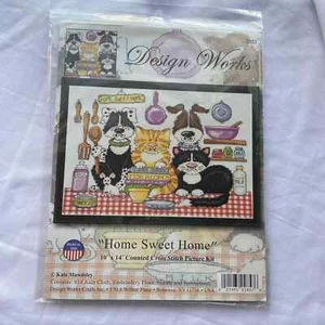 Design Works 2857 Home Sweet Home 10"x14" Counted Cross Stitch Kit Kate Mawdsley - Picture 1 of 4
