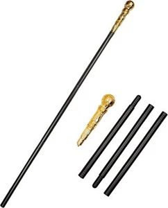 Or Garni Canne 4 Pièce Accessoire Déguisement Médiéval Canne - Bild 1 von 3