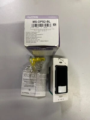 LUTRON MS-OPS5AM-BL Black Digital Multi-Location Switch Occupancy Sensor 5A 120V - Image 1 of 4