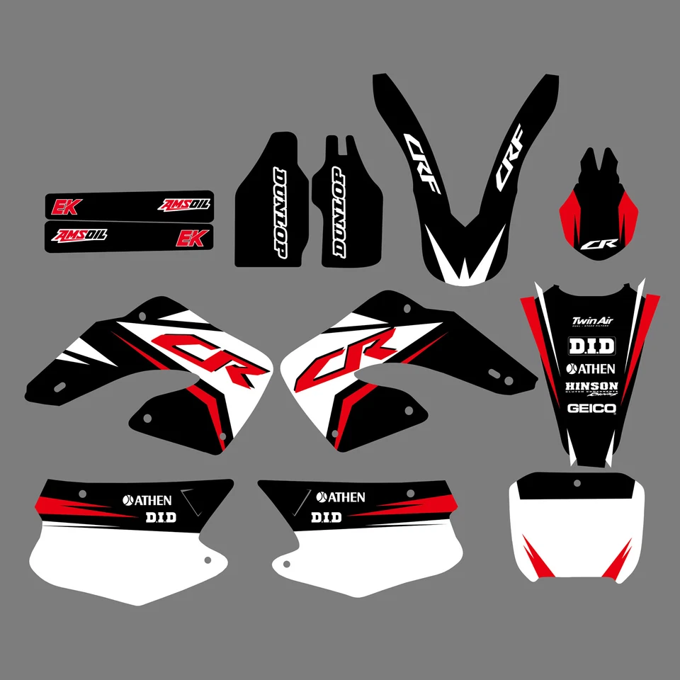 Calcomanías adhesivas decorativas de fondos gráficos Team para Honda CR125R CR250R 2000-2001 Foto 1 de 1