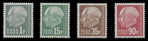 SAAR Sc #289-305, 1957 DEFINITIVES REDRAWN, (SHORT SET OF 17) - Picture 1 of 2
