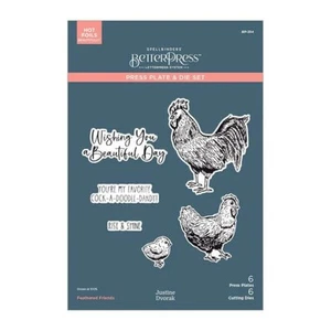Spellbinders BetterPress Plate & Die Set - Justine's Farm Collection - Feathered - Bild 1 von 3