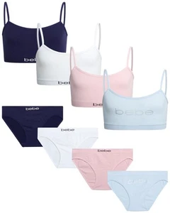 Girls' Underwear Set - Seamless Cami Training Bra and Matching Panties (8 Pie... - Picture 1 of 6