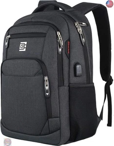 Laptop Backpack,Business Travel Anti Theft Slim Durable Laptops Backpack with - Picture 1 of 7