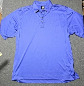 FootJoy Golf Polo Shirt Purple Short Sleeve Performance Stretch Men's Size XL - Picture 1 of 11