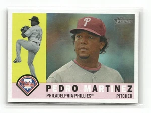 2009 Topps Heritage Pedro Martinez High Number SP #563 Phillies - Picture 1 of 2