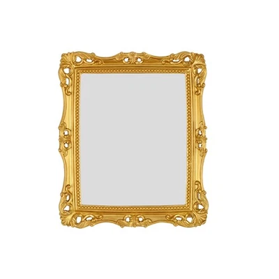 Square Wall Mirror Vintage Mirror Gold Mirror 11.8x9.8 inch - Image 1 of 4