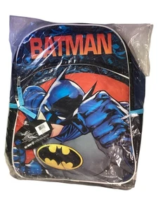 DC Comics Batman 3D Pop Up 16" Large Backpack Boys Kids Travel School Book Bag - Picture 1 of 2